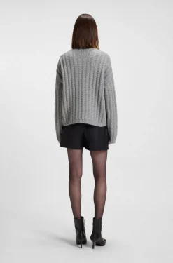 Strickpullover mit Ripp-Struktur