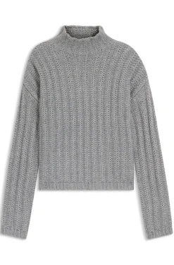 Strickpullover mit Ripp-Struktur