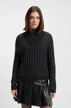 Strickpullover mit Ripp-Struktur