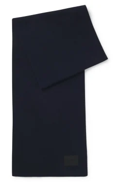 Strickschal aus Baumwolle mit Silikon-Logo