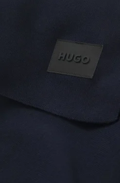 Strickschal aus Baumwolle mit Silikon-Logo