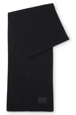 Strickschal aus Baumwolle mit Silikon-Logo