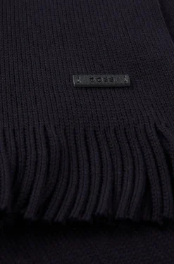 Strickschal aus Schurwolle mit Logo-Detail