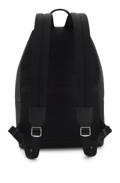 Strukturierter Rucksack mit poliertem Logo-Schriftzug