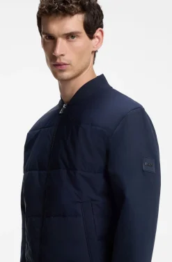 Sweatjacke mit Reißverschluss und gepolsterter Vorderseite