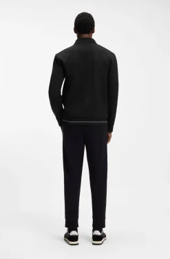 Sweatshirt aus Baumwoll-Mix mit Logo-Stickerei