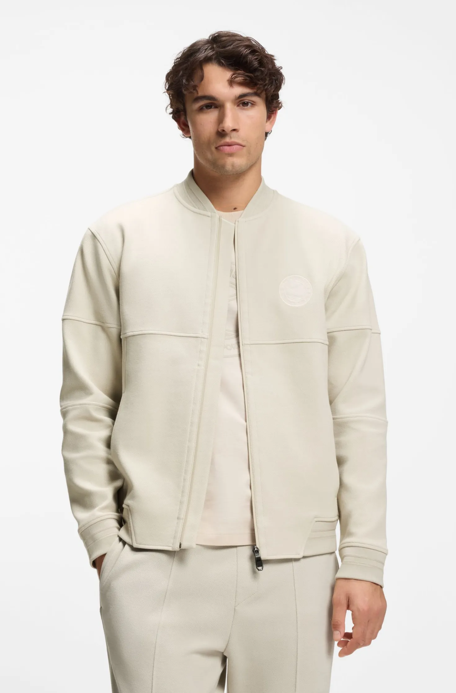Sweatshirt aus Baumwoll-Mix mit Tennis-Logo