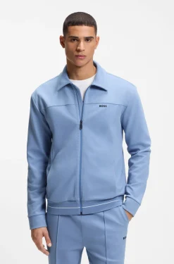 Sweatshirt aus Baumwoll-Mix mit Logo-Stickerei