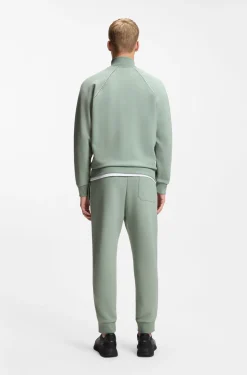 Sweatshirt aus Baumwoll-Mix mit kontrastfarbenen Paspeln