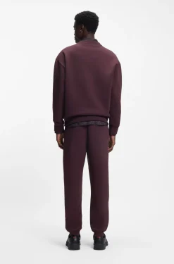 Sweatshirt aus Baumwoll-Mix mit Stack-Logo-Aufnäher