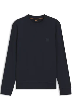 Sweatshirt aus Baumwoll-Terry mit Logo-Patch