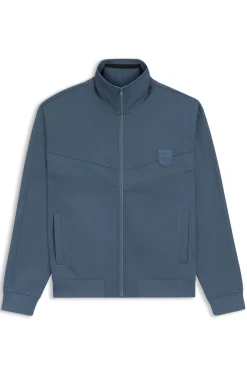 Sweatshirt aus einem Baumwoll-Mix mit Drop-Needle-Streifen