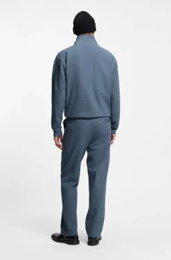 Sweatshirt aus einem Baumwoll-Mix mit Drop-Needle-Streifen