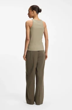 Tanktop aus Stretch-Baumwolle mit Racerback