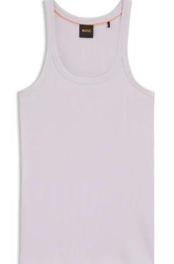 Tanktop aus Stretch-Baumwolle mit Racerback