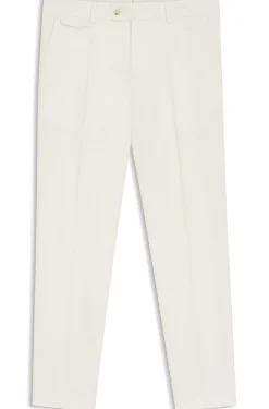 Tapered-Fit Hose aus bügelleichter Stretch-Baumwolle-Popeline