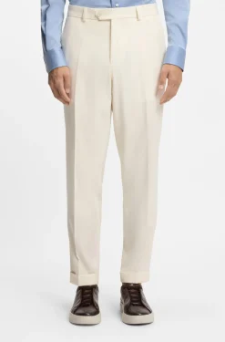 Tapered-Fit Hose aus Schurwolle mit Baumwolle