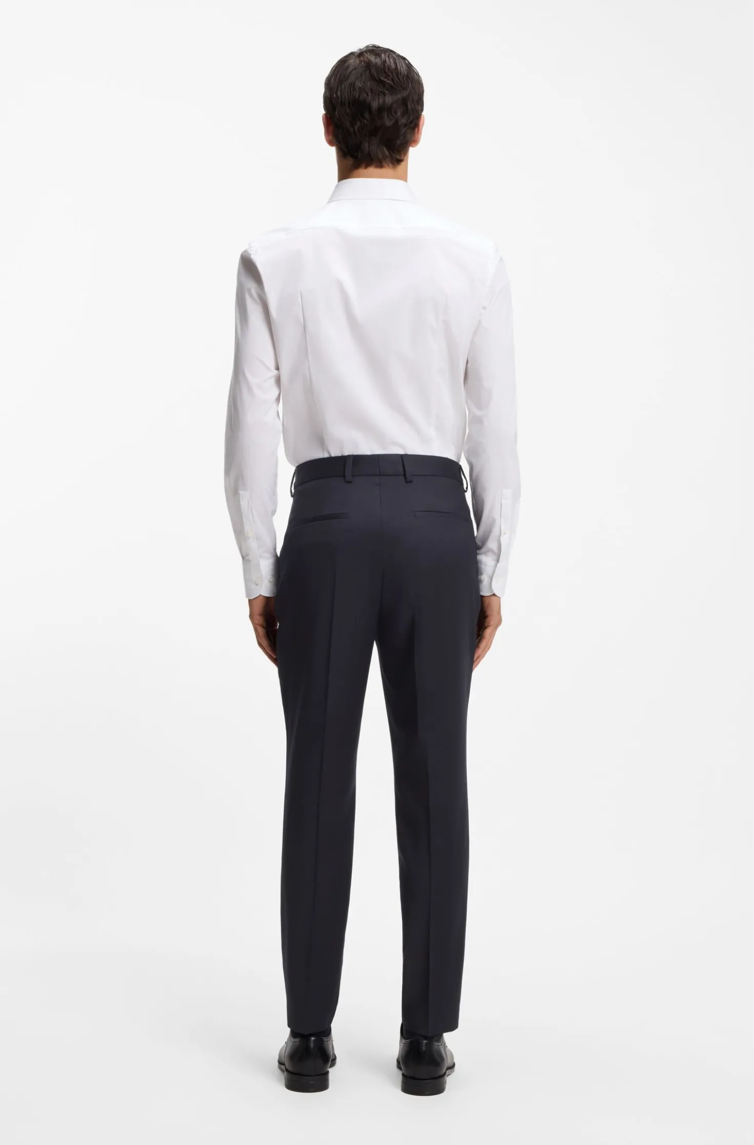 Tapered-Fit Hose aus Schurwoll-Serge