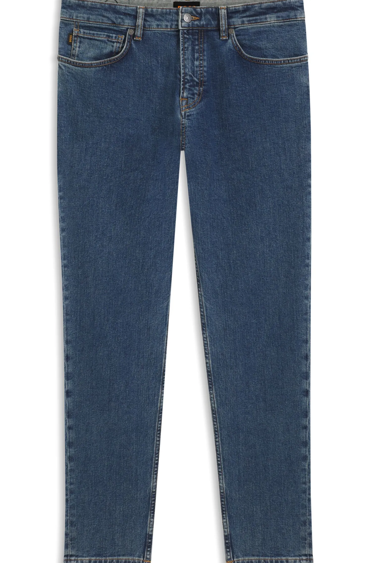 Tapered-Fit Jeans aus bequemem Stretch-Denim