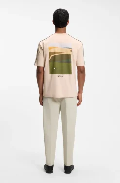 The Open T-Shirt aus Baumwolle mit grafischem Golf-Motiv