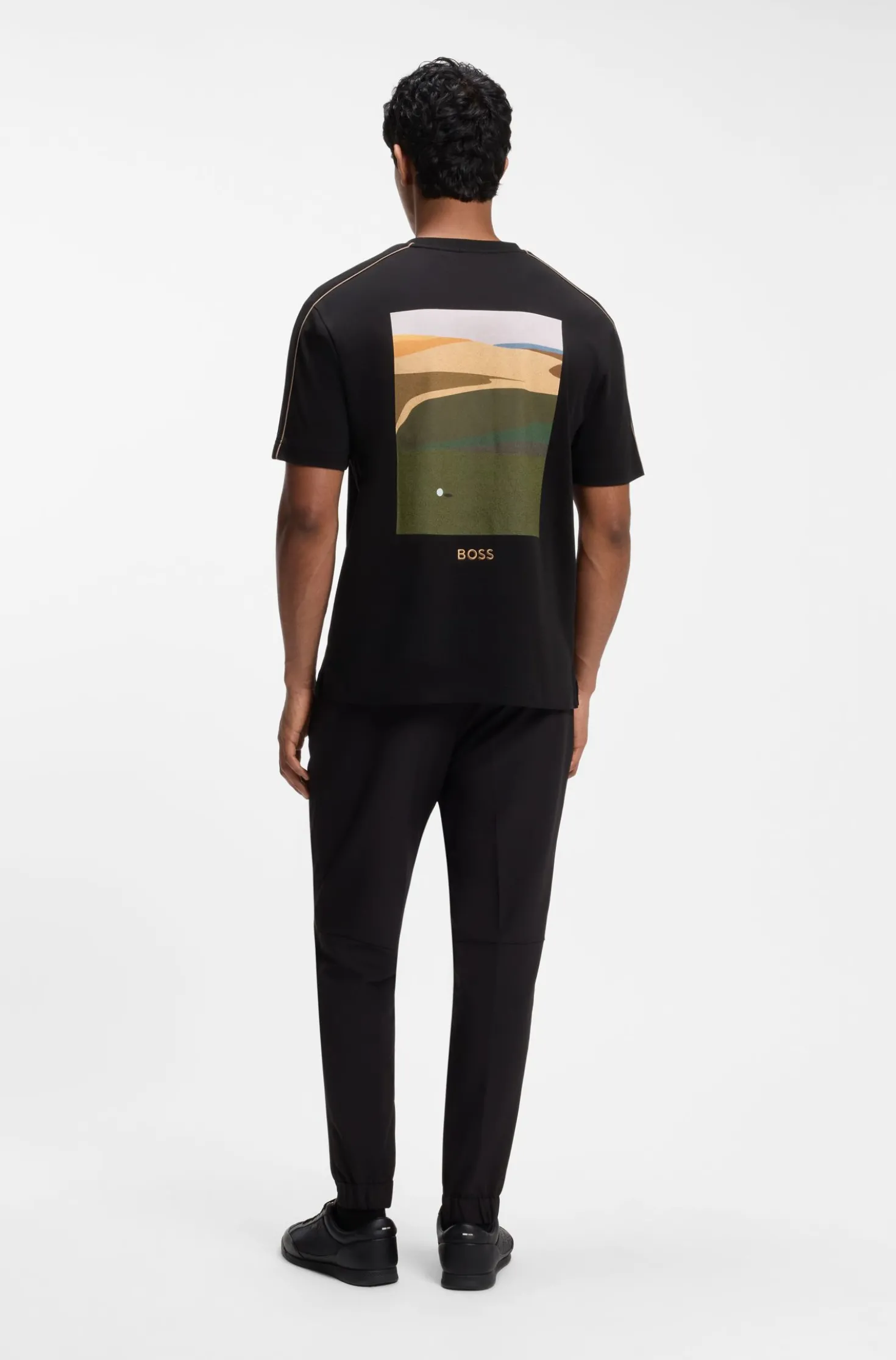 The Open T-Shirt aus Baumwolle mit grafischem Golf-Motiv
