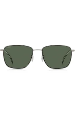 Titan-Sonnenbrille mit grün getönten Gläsern