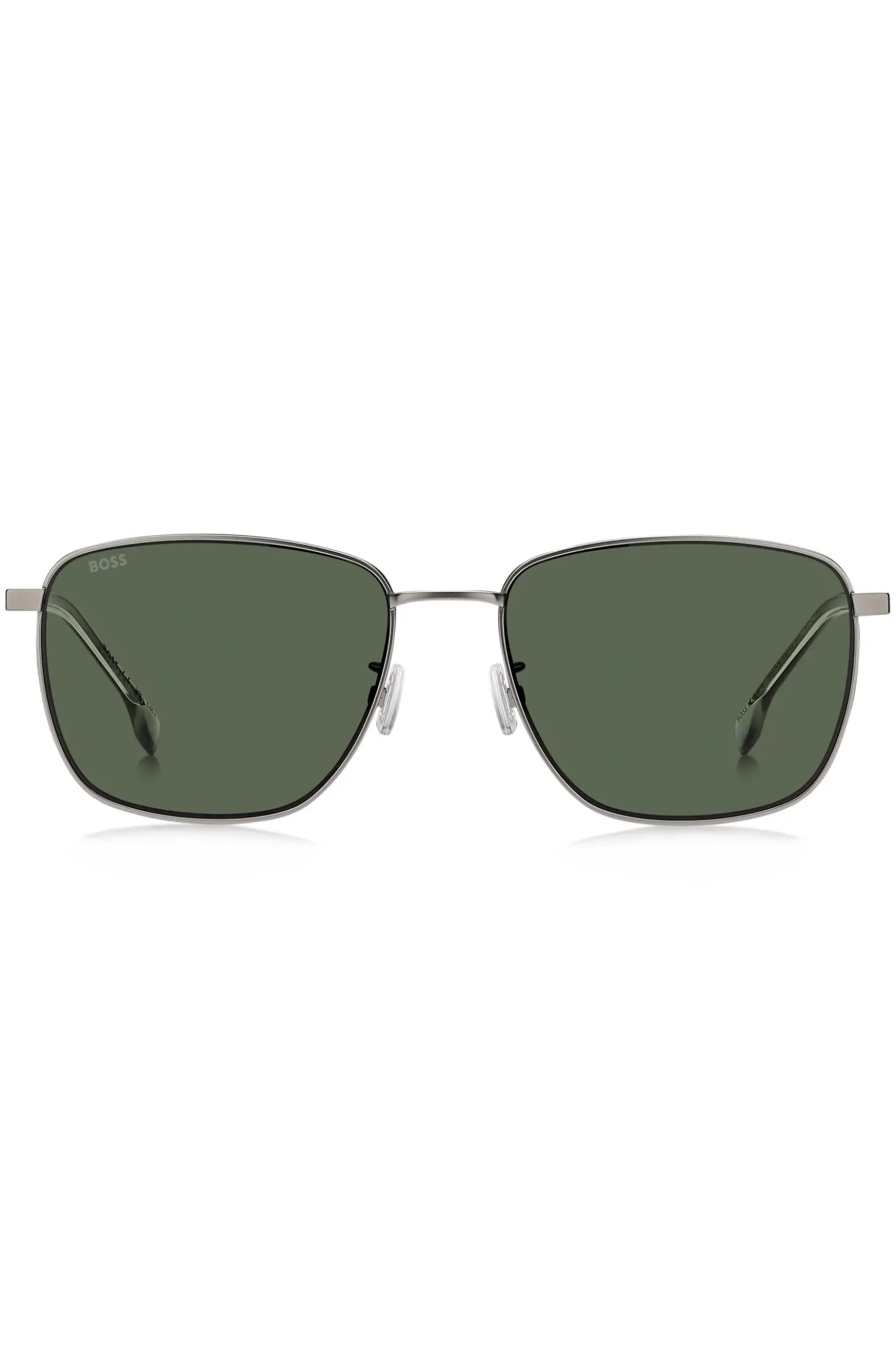 Titan-Sonnenbrille mit grün getönten Gläsern