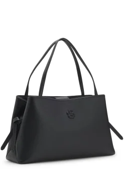 Tote Bag aus genarbtem Kunstleder mit Double-B-Monogramm