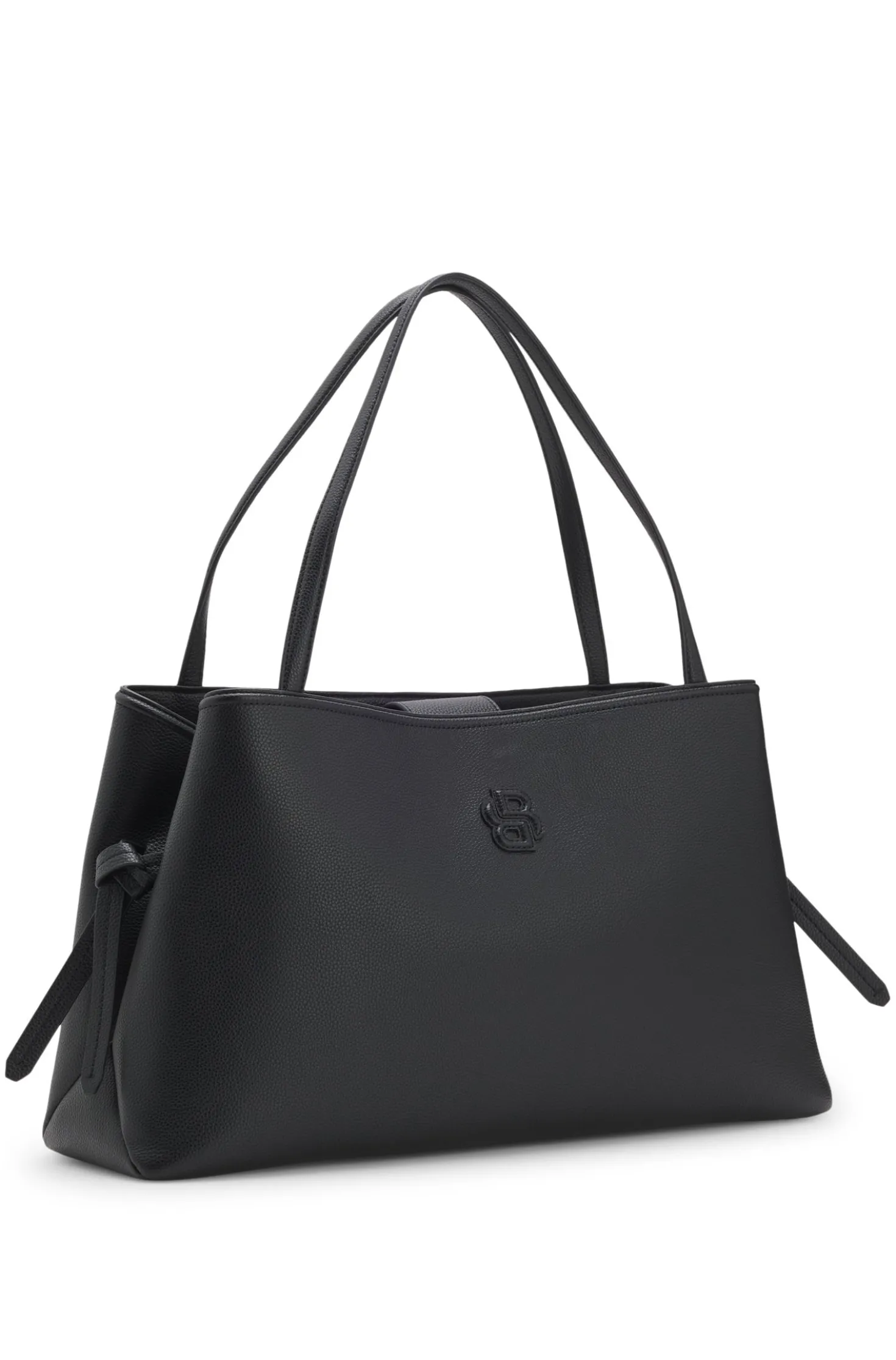 Tote Bag aus genarbtem Kunstleder mit Double-B-Monogramm