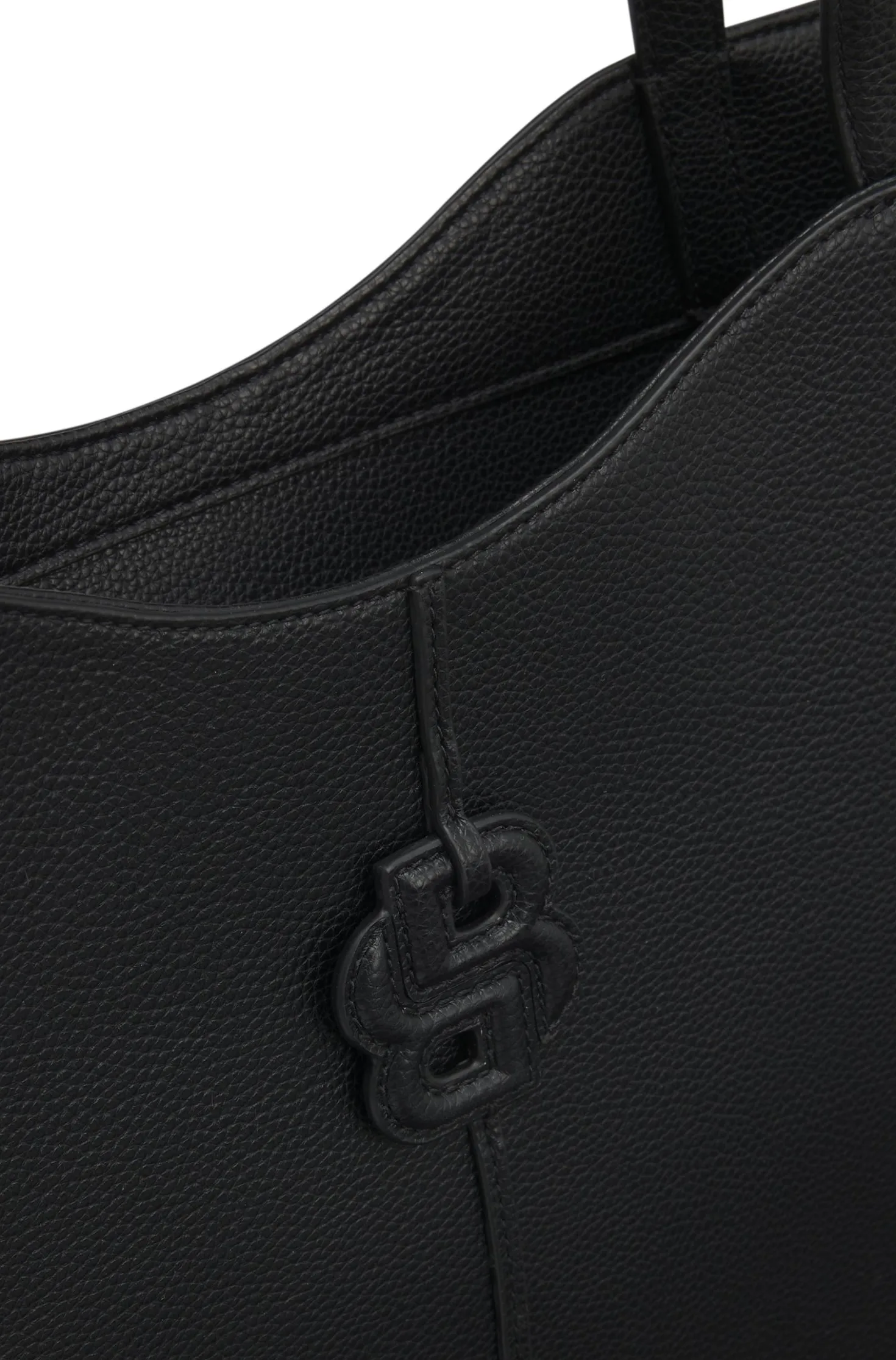 Tote Bag aus genarbtem Leder mit Double-B-Monogramm