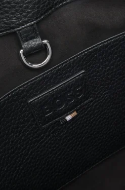Tote Bag aus Kunstleder mit Logo-Prägung