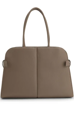 Tote Bag aus Kunstleder mit Logo-Prägung