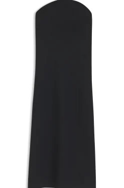 Trägerloses Kleid aus Stretch-Krepp mit integriertem Korsett