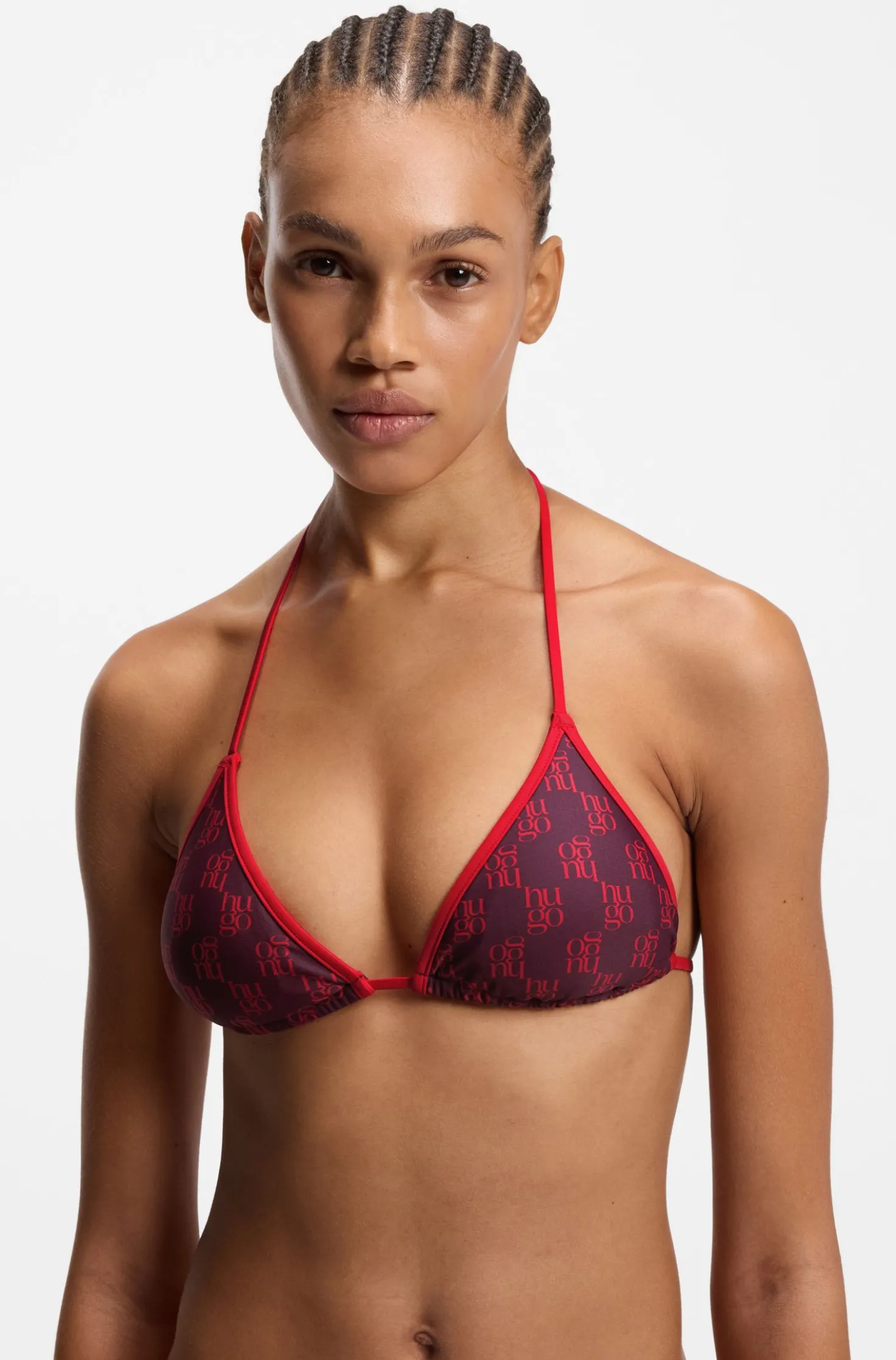 Triangel-Bikinitop mit Stack-Logos