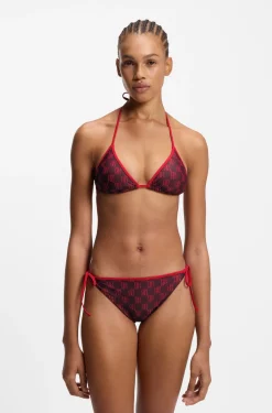 Triangel-Bikinitop mit Stack-Logos