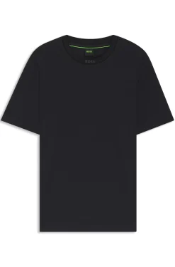 T-Shirt aus Baumwolle mit Logo am Rundhalsausschnitt