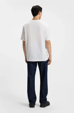 T-Shirt aus Baumwoll-Jersey mit Logo-Print
