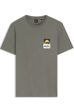 T-Shirt aus Baumwoll-Jersey mit Logo-Artwork