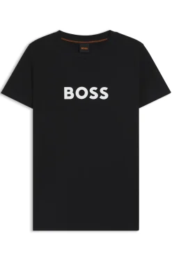 T-Shirt aus Baumwoll-Jersey mit Kontrast-Logo