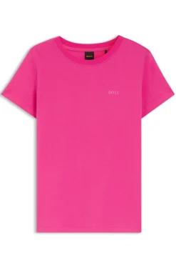 T-Shirt aus Baumwoll-Jersey mit Logo-Detail