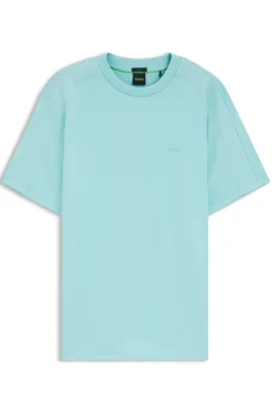 T-Shirt aus Stretch-Baumwolle mit Jacquard-Tape