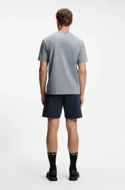 T-Shirt aus Stretch-Baumwolle mit Flaggen-Artwork