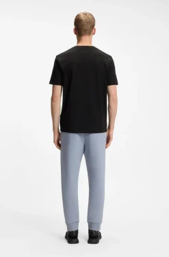 T-Shirt aus Stretch-Baumwolle mit Flaggen-Artwork