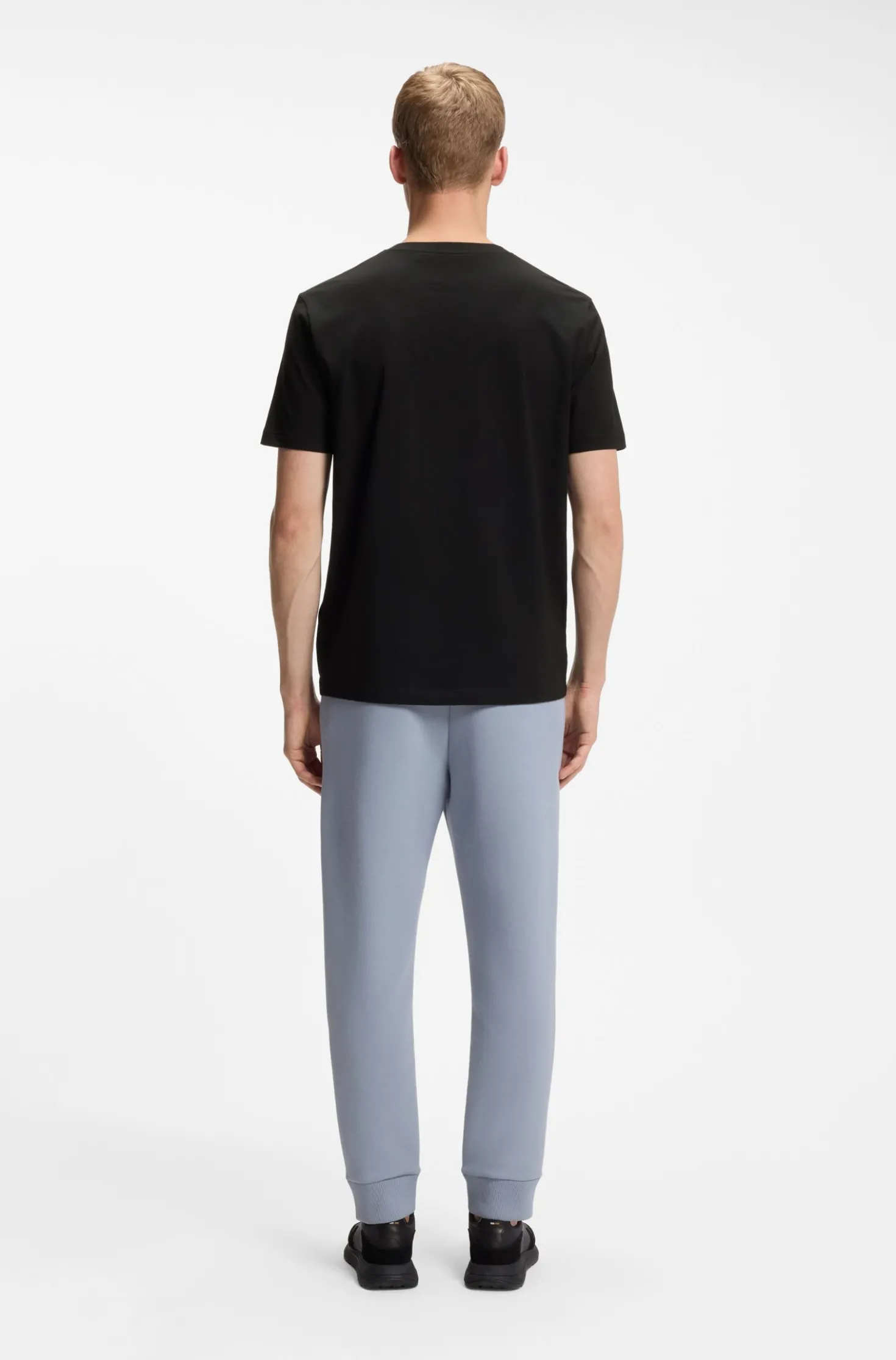 T-Shirt aus Stretch-Baumwolle mit Flaggen-Artwork