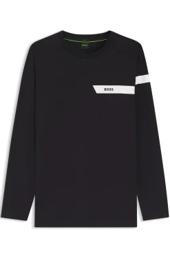 T-Shirt aus Stretch-Baumwolle mit Logo-Print