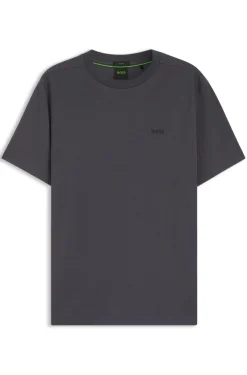 T-Shirt aus Stretch-Baumwolle mit Logo-Detail