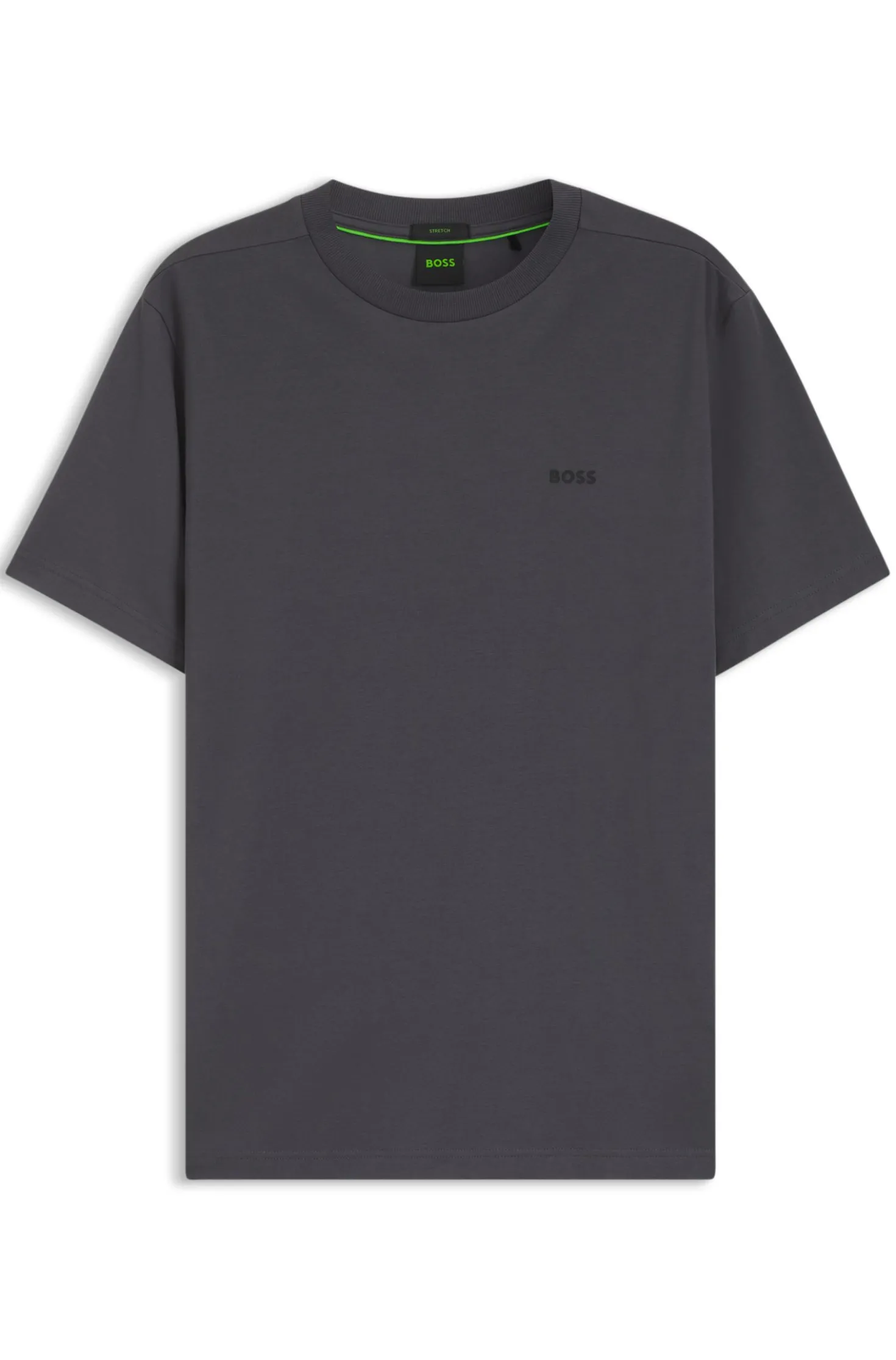 T-Shirt aus Stretch-Baumwolle mit Logo-Detail