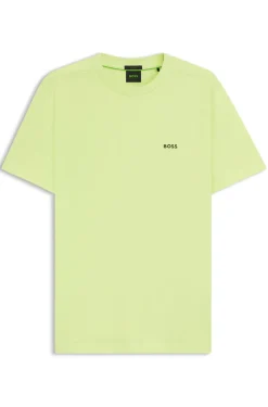 T-Shirt aus Stretch-Baumwolle mit Logo-Detail