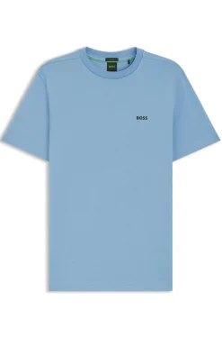 T-Shirt aus Stretch-Baumwolle mit Logo-Detail