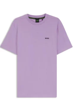 T-Shirt aus Stretch-Baumwolle mit Logo-Detail